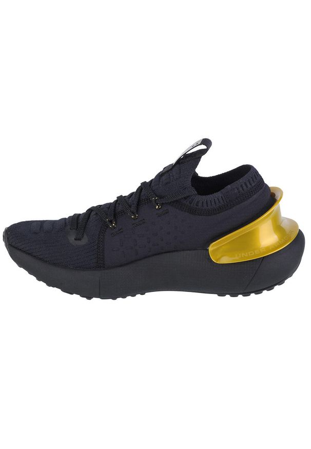 Buty do biegania damskie, Under Armour Hovr W Phantom 3 MTLC. Zapięcie: sznurówki. Kolor: czarny. Materiał: guma, syntetyk, tkanina, materiał. Szerokość cholewki: normalna. Sport: turystyka piesza