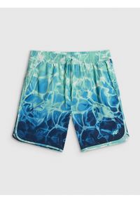 4f - 4F Spodenki plażowe boardshorty męskie - miętowe XXL. Kolor: turkusowy #1