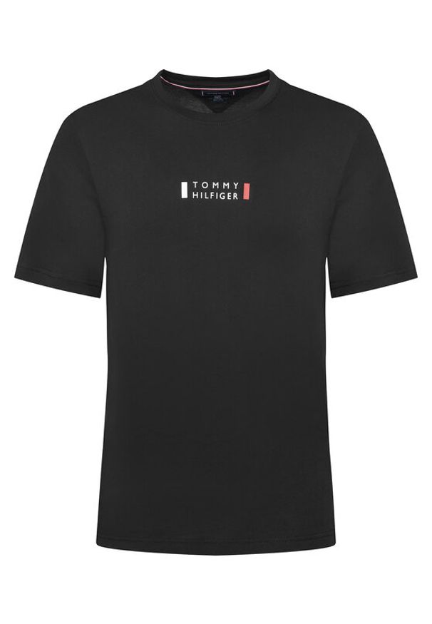 TOMMY HILFIGER - Tommy Hilfiger T-Shirt Brand Love MW0MW41453 Czarny Regular Fit. Kolor: czarny. Materiał: bawełna