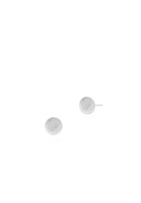 W.KRUK - Kolczyki srebrne okrągłe. Materiał: srebrne. Kolor: srebrny. Wzór: aplikacja #1