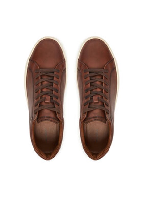 Aldo Sneakersy Classicspec 13614555 Brązowy. Kolor: brązowy. Materiał: skóra