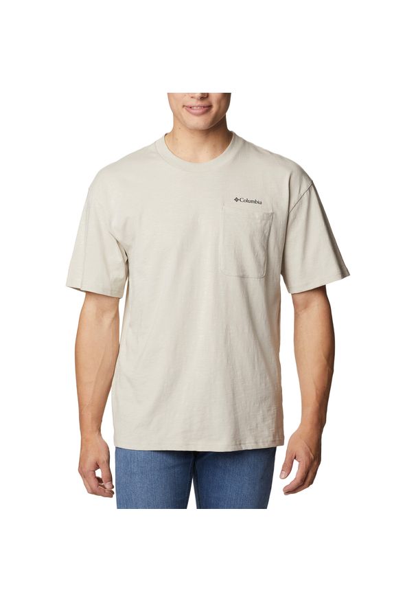 columbia - Koszulka trekkingowa męska Columbia Break It Down. Kolor: beżowy. Sport: turystyka piesza