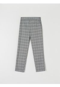 Sinsay - Spodnie slim - wielobarwny. Materiał: włókno, materiał. Wzór: kratka. Styl: elegancki