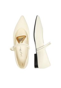 Gino Rossi - GINO ROSSI Baleriny CEO-ROSE-LT2512-72 Biały. Kolor: biały. Materiał: skóra #10