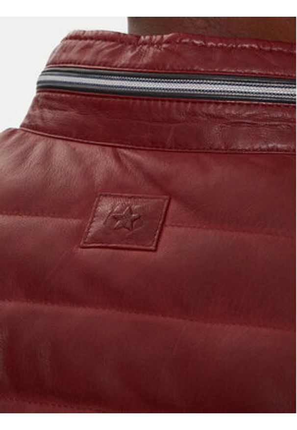 Milestone Kurtka skórzana Cortino 31019 60515 Czerwony Regular Fit. Kolor: czerwony. Materiał: skóra