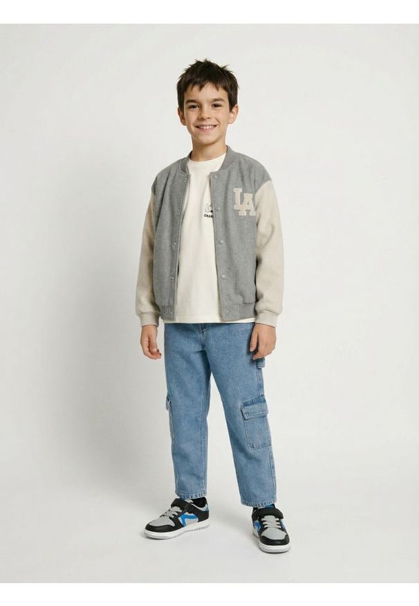 Sinsay - Kurtka bejsbolówka - szary. Kolor: szary