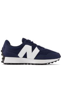 Buty New Balance MS327CNW - granatowe. Okazja: na co dzień. Kolor: niebieski. Materiał: guma, syntetyk, zamsz, materiał, skóra. Szerokość cholewki: normalna. Sport: turystyka piesza