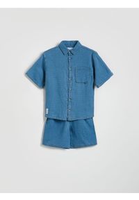 Reserved - Bawełniany komplet - jasnoniebieski. Kolor: niebieski. Materiał: bawełna #1