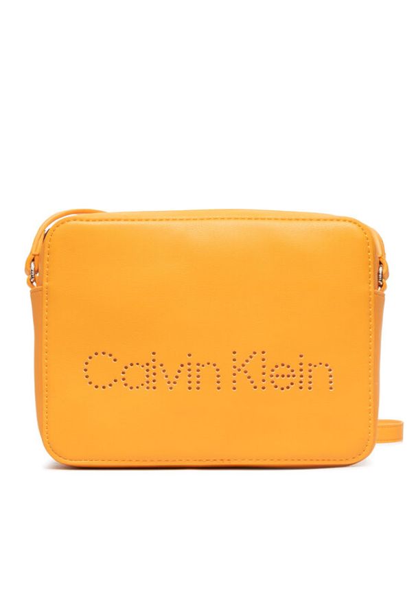 Calvin Klein Torebka Set Camera Bag K60K609123 Pomarańczowy. Kolor: pomarańczowy. Materiał: skórzane