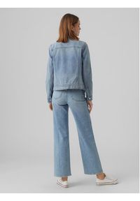 Vero Moda Kurtka jeansowa Zorica 10279789 Błękitny Regular Fit. Kolor: niebieski. Materiał: bawełna