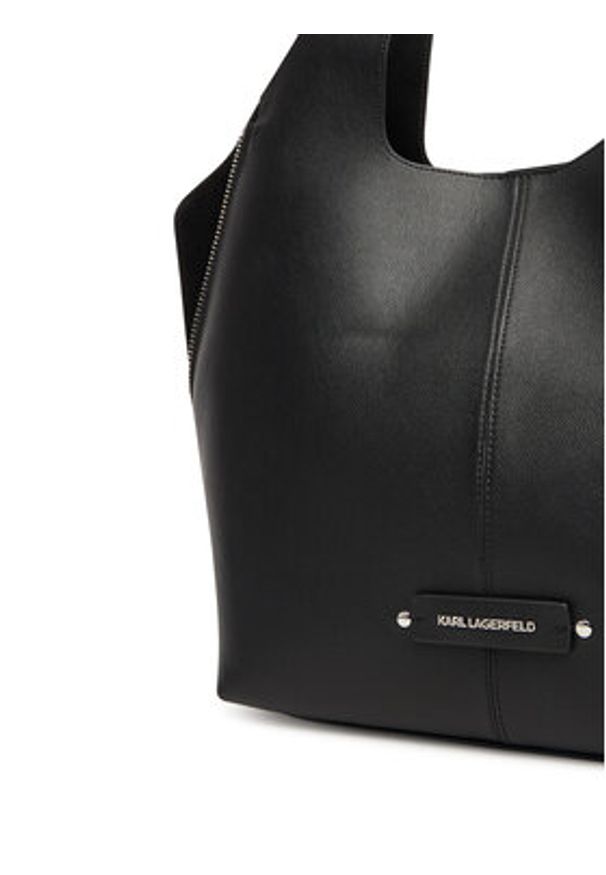 Karl Lagerfeld - KARL LAGERFELD Torebka A3W30080 Czarny. Kolor: czarny. Materiał: skórzane