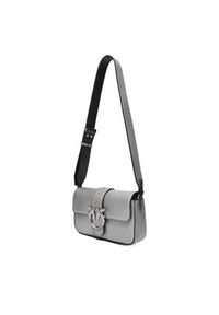 Pinko - PINKO Torebka Love One Mini Slouchy Fl AI 25-26 PLTT 104340 A2JT Srebrny. Kolor: srebrny. Materiał: skórzane #6