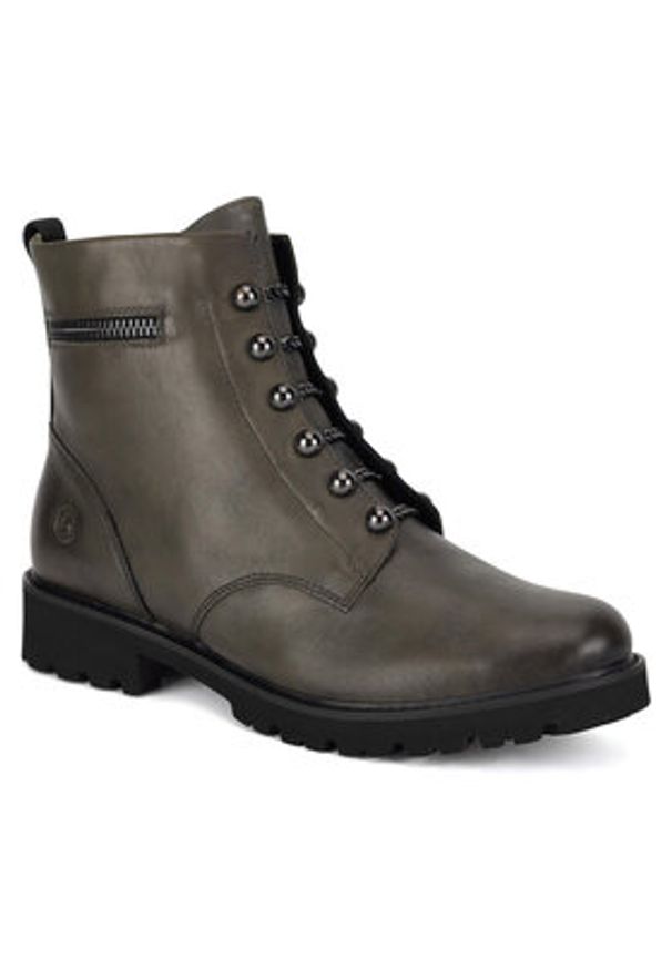 Remonte Botki D8670-52 Zielony. Kolor: zielony. Materiał: skóra