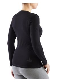 Koszulka longsleeve damska Viking Teres z przędzy bambusowej i wełny Merino. Kolor: czarny. Materiał: wełna. Długość rękawa: długi rękaw. Sport: turystyka piesza