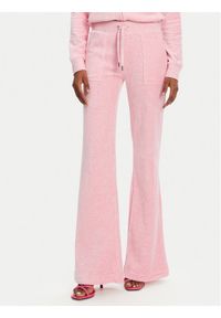 Juicy Couture Spodnie dresowe Layla JCSEBJ001 Różowy Flared Leg. Kolor: różowy. Materiał: syntetyk
