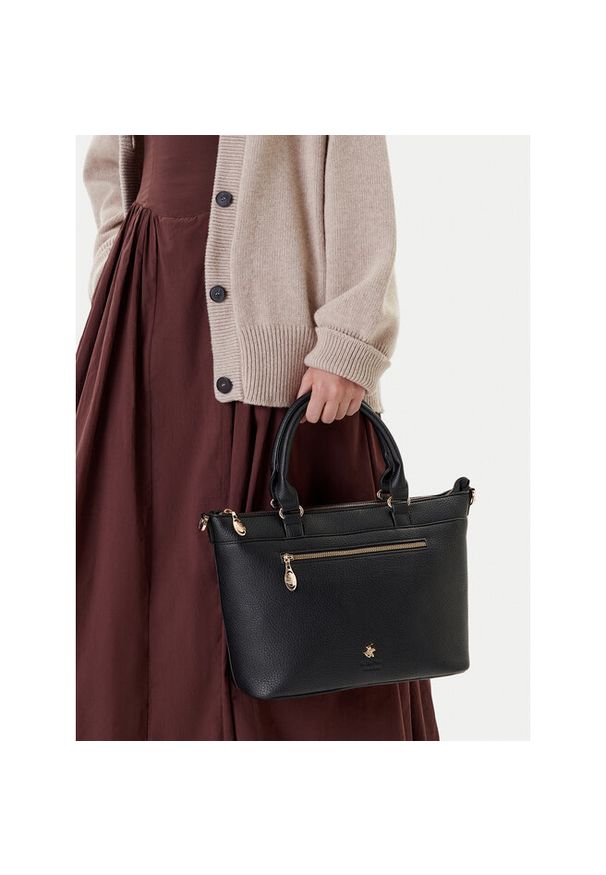 Torebka Beverly Hills Polo Club. Kolor: czarny