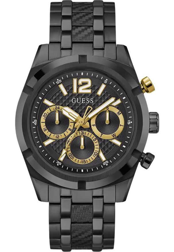 Zegarek Guess Zegarek męski Guess GW0714G4 czarny. Kolor: czarny