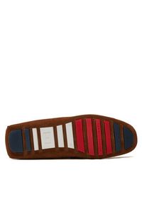 TOMMY HILFIGER - Tommy Hilfiger Mokasyny Th Classic Suede Driver FM0FM05000 Brązowy. Kolor: brązowy