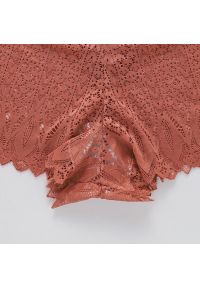 Intica - Majtki koronkowe z sznurowaniem eleganckie na co dzień Aylin. Kolor: czerwony. Materiał: koronka. Wzór: koronka #6