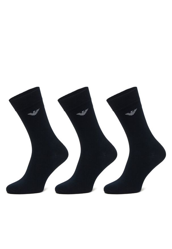 Emporio Armani Underwear Skarpety długie EM000554 AF14446 MB082 Niebieski. Kolor: niebieski. Materiał: bawełna