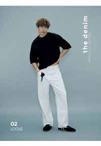 Reserved - Jeansy loose fit - złamana biel