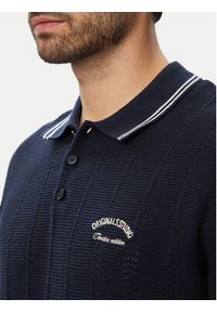 Jack & Jones Polo 12295405 Granatowy Regular Fit. Typ kołnierza: polo. Kolor: niebieski. Materiał: bawełna #5