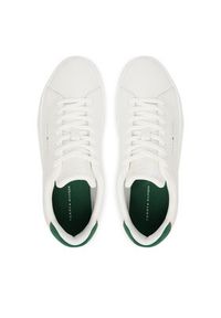 TOMMY HILFIGER - Tommy Hilfiger Sneakersy Th Court Core Ess Leather FM0FM05367 Biały. Kolor: biały. Materiał: skóra #6