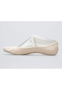 IWA - Baletki gimnastyczne Iwa 302 kremowe białe. Nosek buta: otwarty. Kolor: biały. Materiał: guma, materiał. Szerokość cholewki: normalna. Styl: sportowy #7