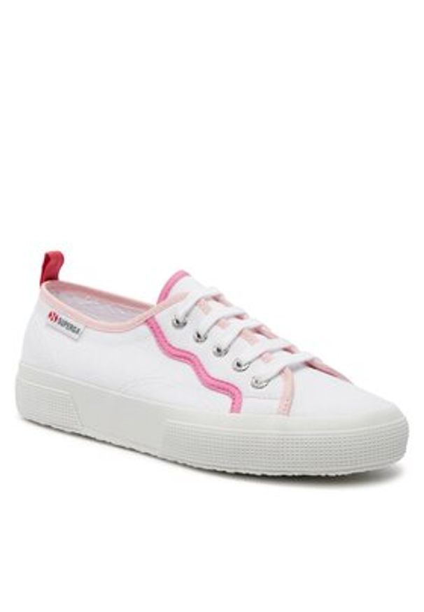 Superga Sneakersy Curly Bindings 2750 S8138NW Biały. Kolor: biały. Materiał: materiał