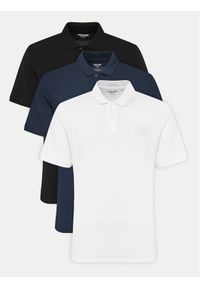 Jack & Jones - Jack&Jones Komplet 3 koszulek polo Basic 12277753 Kolorowy Slim Fit. Typ kołnierza: polo. Materiał: bawełna. Wzór: kolorowy