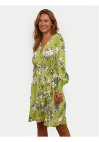 Kaffe Sukienka letnia Pollie 10508274 Zielony Regular Fit. Kolor: zielony. Materiał: wiskoza. Sezon: lato