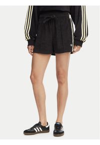 Adidas - adidas Szorty sportowe Terry Towel Firebird KD1398 Czarny Loose Fit. Kolor: czarny. Materiał: bawełna #1