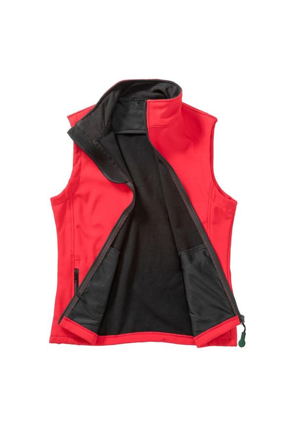 RESULT - Ocieplana Damska Softshell. Kolor: czerwony, wielokolorowy, czarny. Materiał: softshell