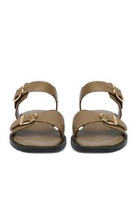 Beverly Hills Polo Club Sandały EO-WI16-ALYSHA-03 Beżowy ciemny. Kolor: beżowy. Materiał: skóra #7