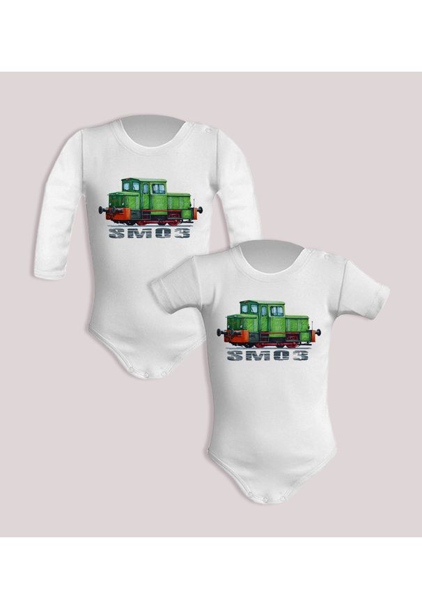 nikiniki - SM03 — body (Rozmiar: 9M; Długość rękawa: długi; Rodzaj nadruku: SM03). Materiał: bawełna. Wzór: nadruk