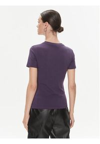 Just Cavalli T-Shirt 75PAHT00 Fioletowy Regular Fit. Kolor: fioletowy. Materiał: bawełna #2