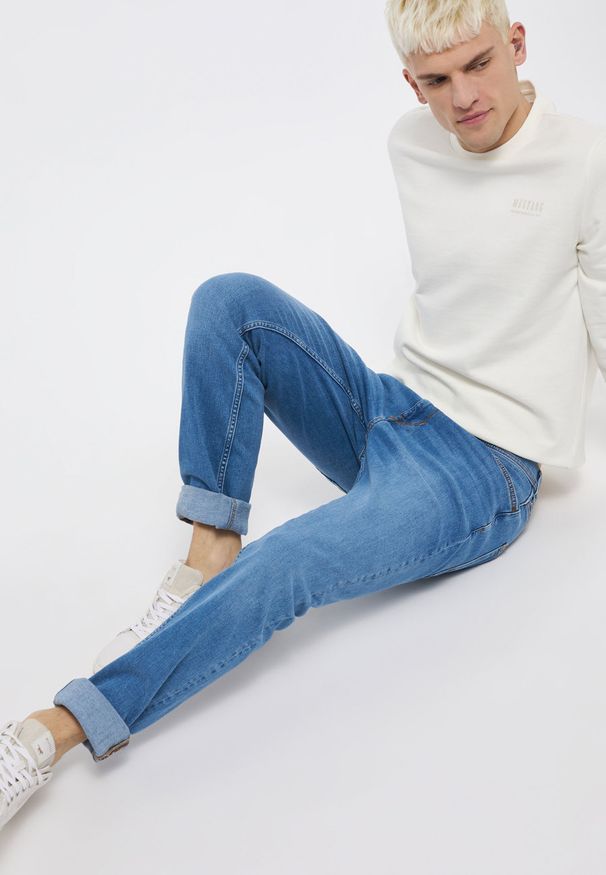 Mustang - MUSTANG Style Vegas MĘSKIE SPODNIE JEANSOWE DENIM BLUE 1013659 5000 583