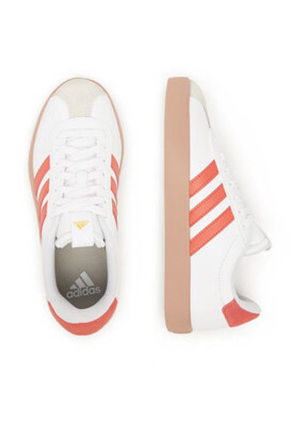 Adidas - adidas Sneakersy VL COURT 3.0 JP5346 Biały. Kolor: biały. Materiał: skóra