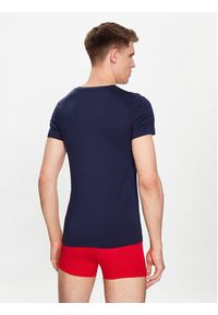 HOM T-Shirt Tencel Soft 402466 Granatowy Regular Fit. Kolor: niebieski. Materiał: lyocell #2