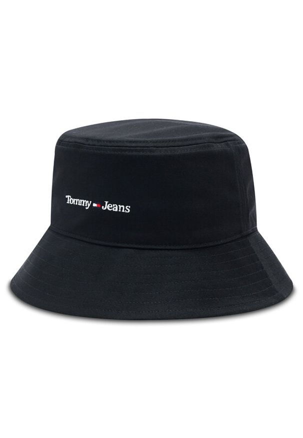 Tommy Jeans Kapelusz Bucket AM0AM11005 Czarny. Kolor: czarny. Materiał: materiał, bawełna