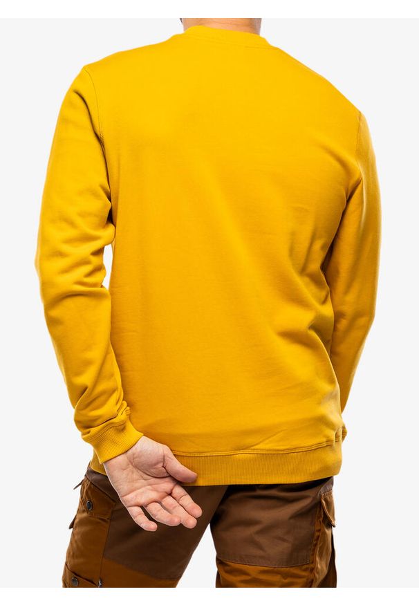 Fjällräven - Bluza bawełniana męska Fjallraven 1960 Logo Badge Sweater M. Kolor: żółty. Materiał: bawełna
