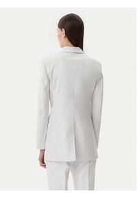 Hugo - HUGO Marynarka 50537759 Biały Slim Fit. Kolor: biały. Materiał: syntetyk