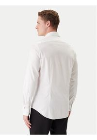 Calvin Klein Koszula LV019EU120 Biały Slim Fit. Kolor: biały. Materiał: bawełna #3