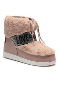 Love Moschino - LOVE MOSCHINO Śniegowce JA24202G0HJW0601 Różowy. Kolor: różowy. Materiał: materiał #3