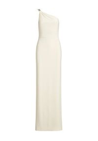 Lauren Ralph Lauren - LAUREN RALPH LAUREN Sukienka wieczorowa 253980922003 Écru Slim Fit. Materiał: syntetyk. Styl: wizytowy #2