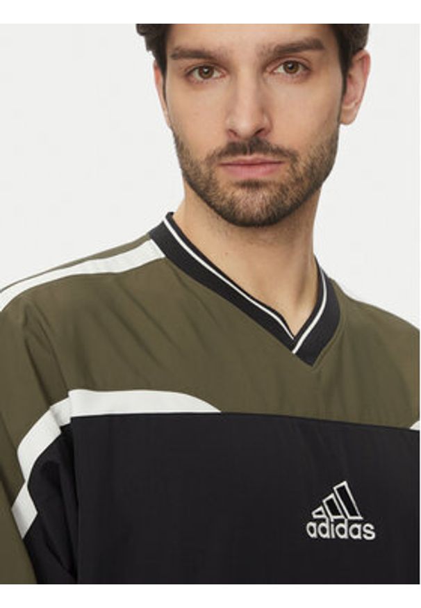 Adidas - adidas Bluza Cutline JD5395 Czarny Loose Fit. Kolor: czarny. Materiał: syntetyk