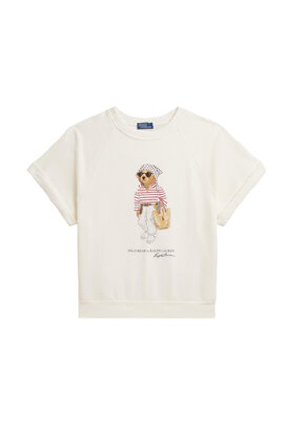 Polo Ralph Lauren T-Shirt 211B20069001 Biały Relaxed Fit. Typ kołnierza: polo. Kolor: biały. Materiał: bawełna