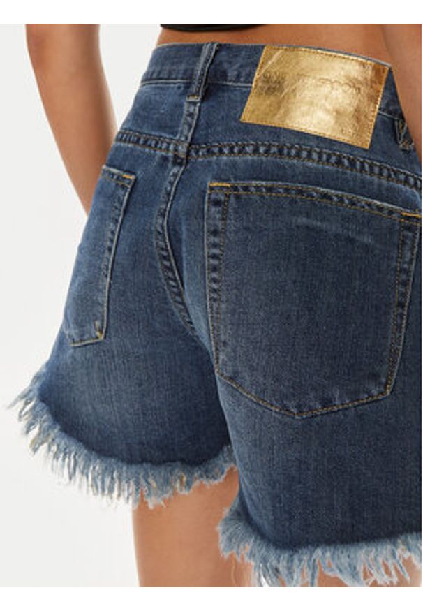 One Teaspoon Szorty jeansowe Marlons 26274 Niebieski Boyfriend Fit. Kolor: niebieski. Materiał: bawełna