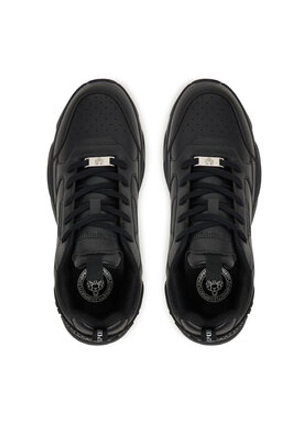 Plein Sport Sneakersy FAES USC0855 SLE004N Czarny. Kolor: czarny. Materiał: materiał