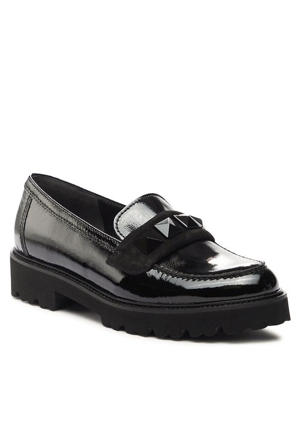 Loafersy Gabor. Kolor: czarny